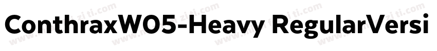 ConthraxW05-Heavy RegularVersion 1字体转换